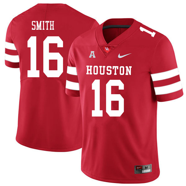 2018 Men #16 Ka'Darian Smith Houston Cougars College Football Jerseys Sale-Red
